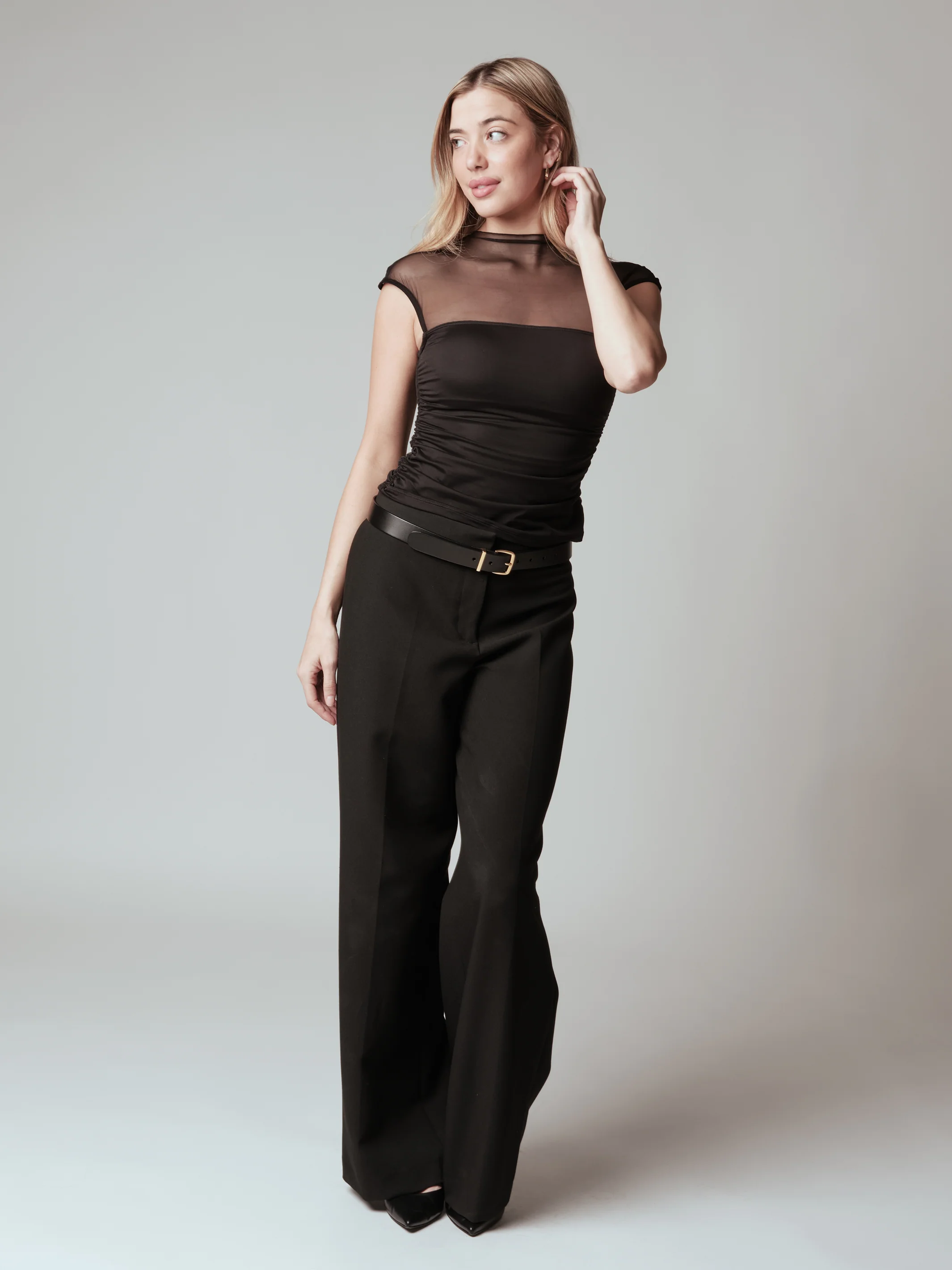 Mesh Mock Cap Sleeve - Image 5