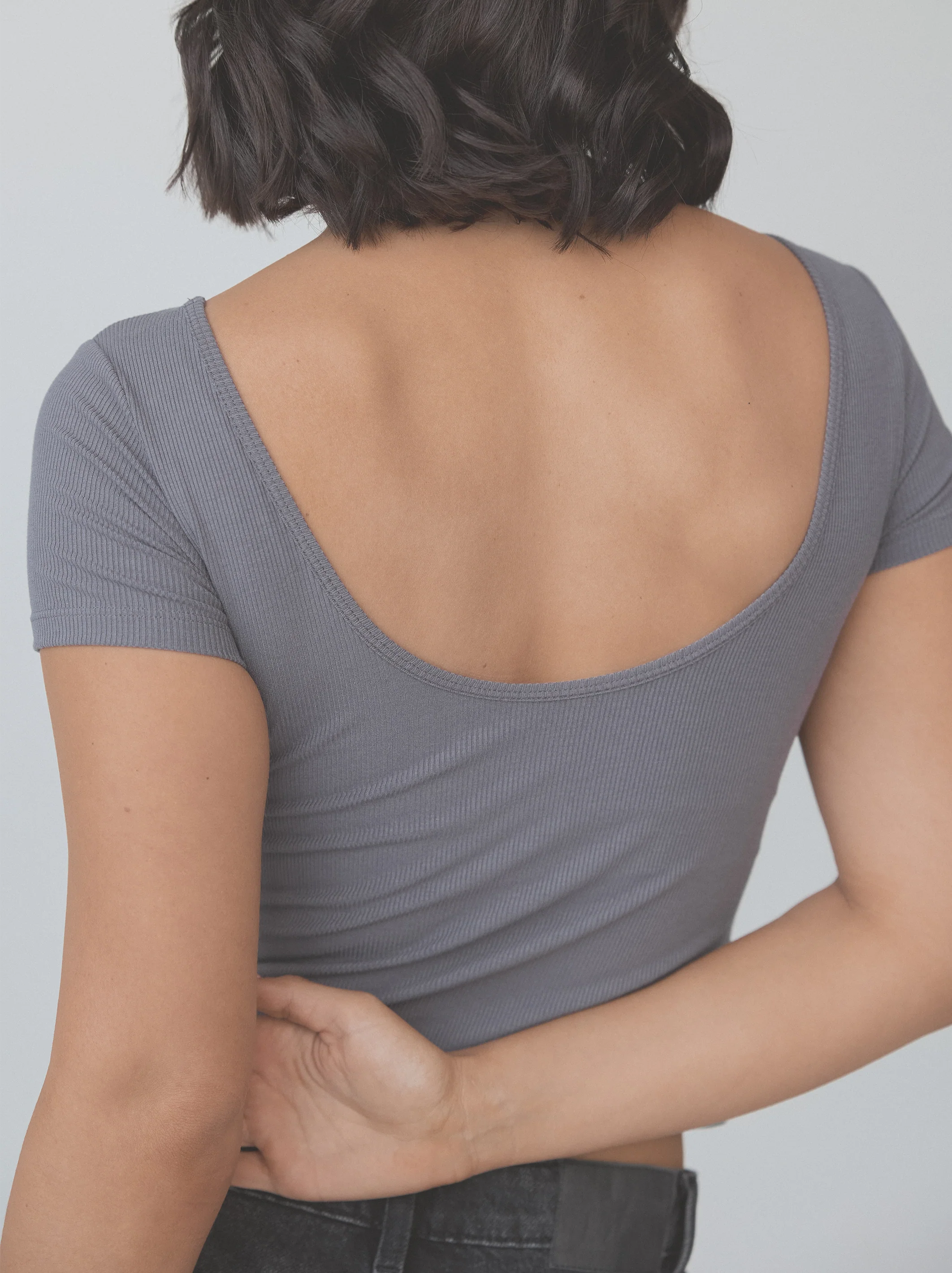 Ribbed Low Back Short Sleeve - Image 5