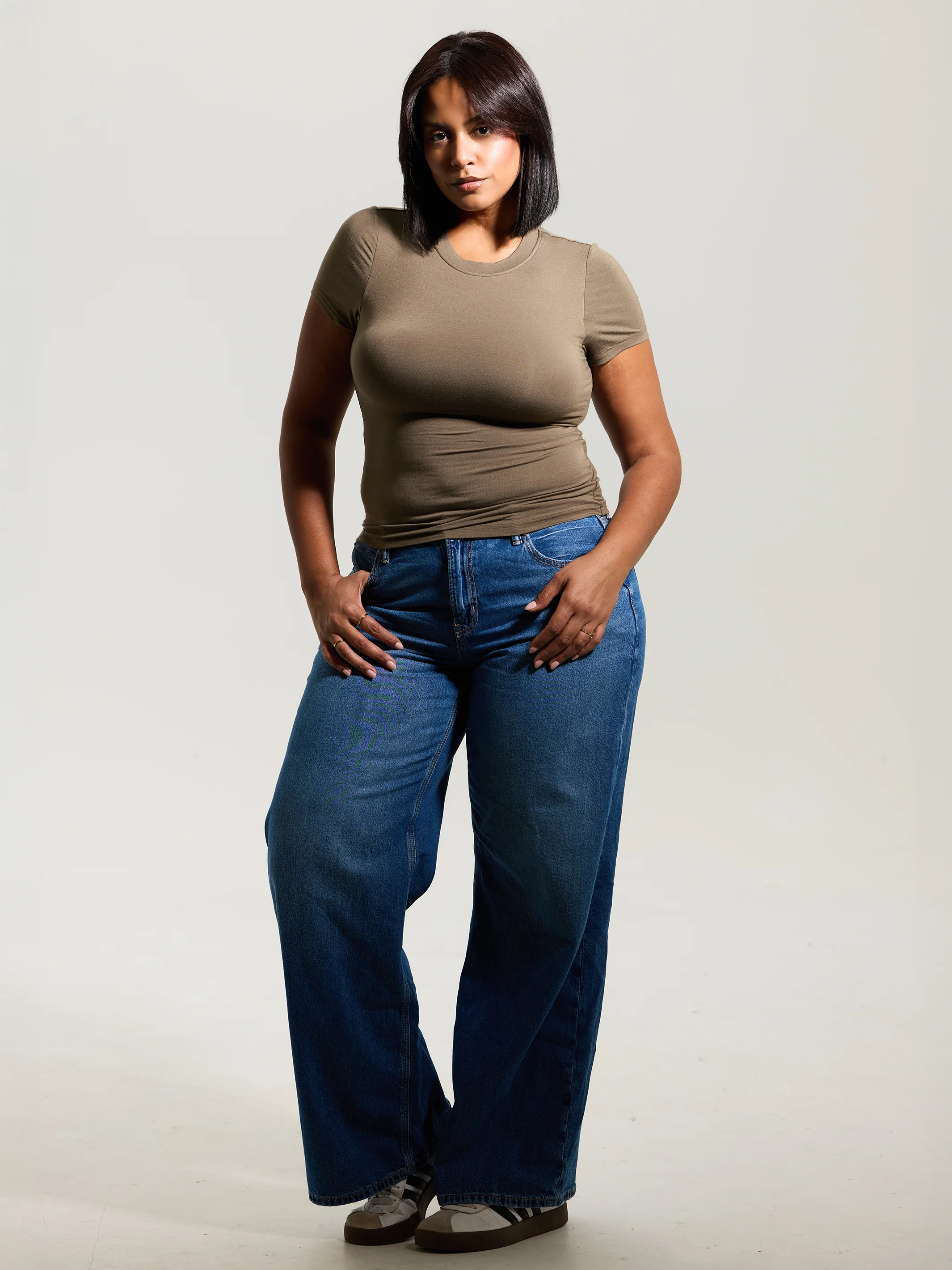 Crew Neck Braless T-Shirt - Image 43
