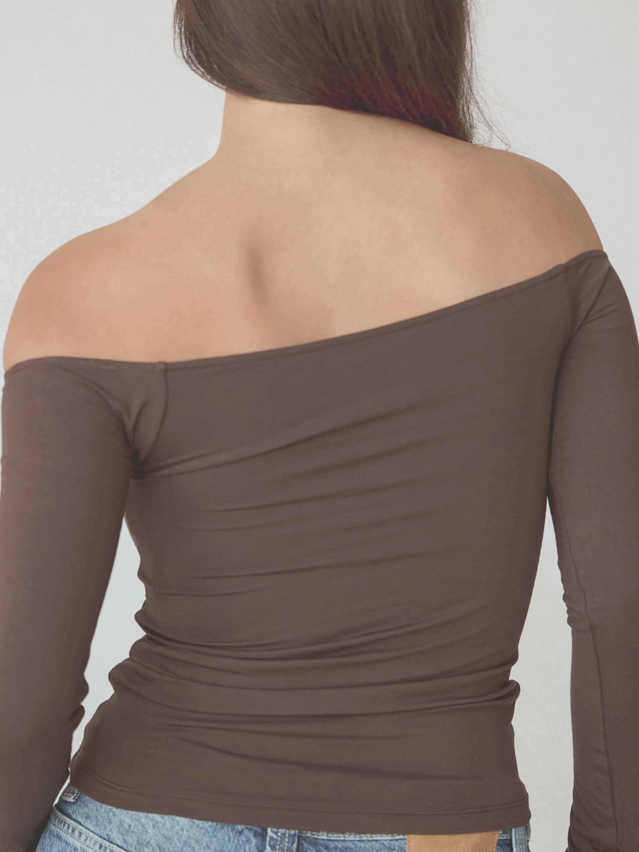 Off The Shoulder Braless Long Sleeve - Image 20