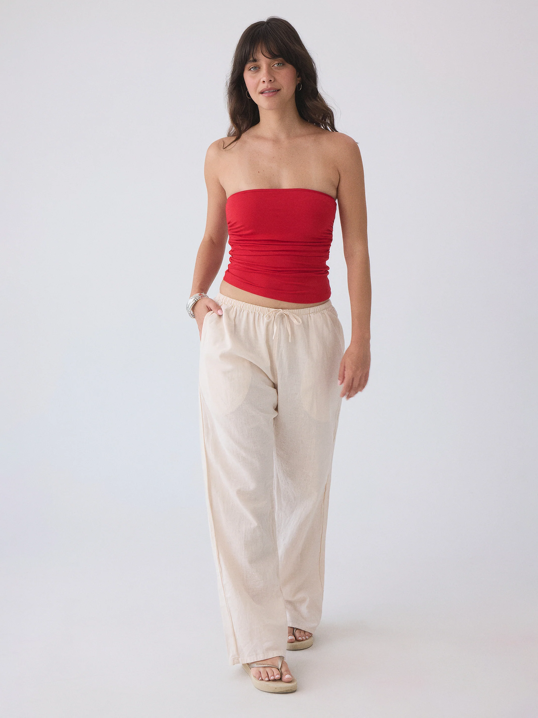 Ruched Tube Top - Image 9