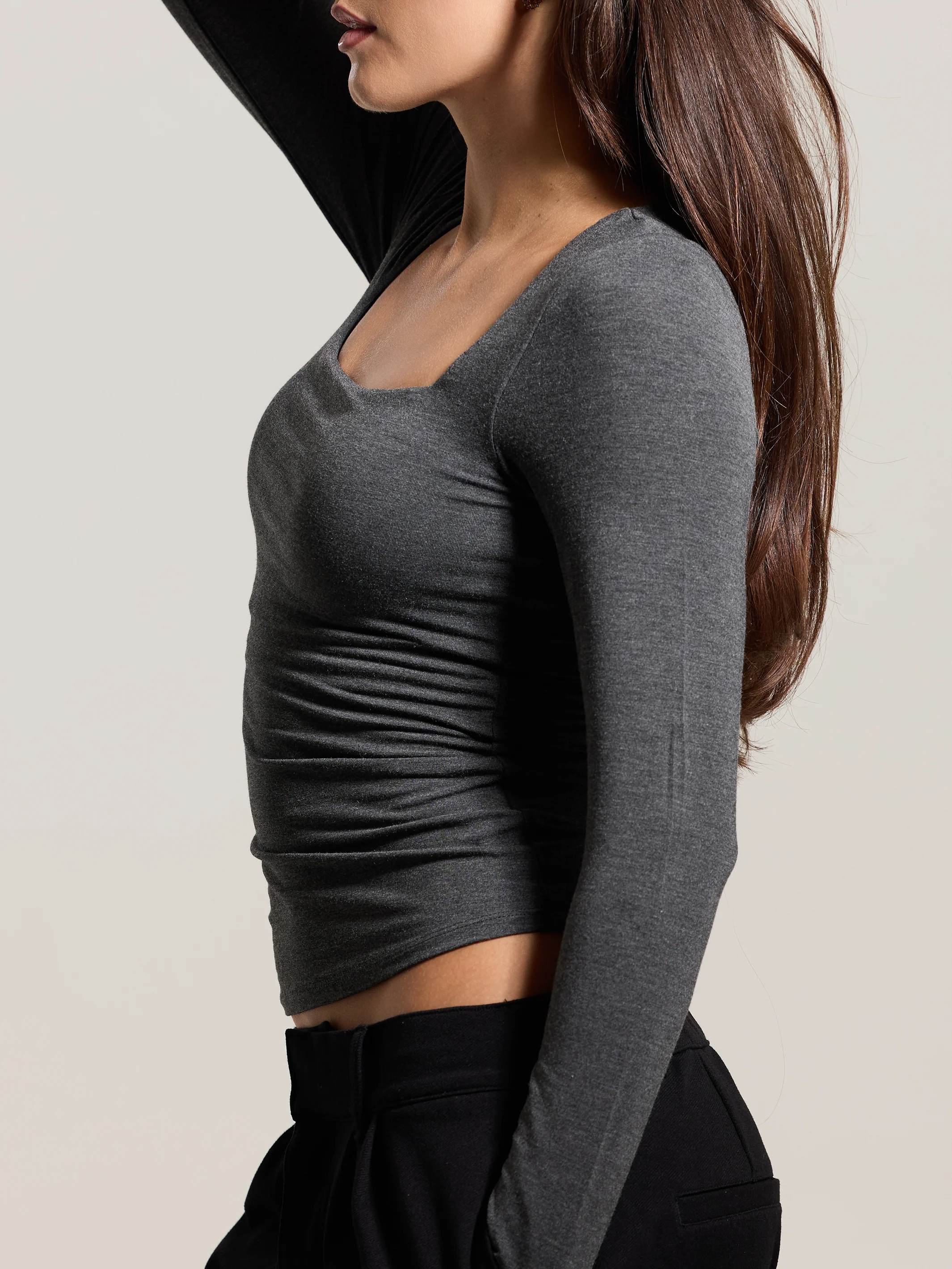Square Neck Braless Long Sleeve - Image 17