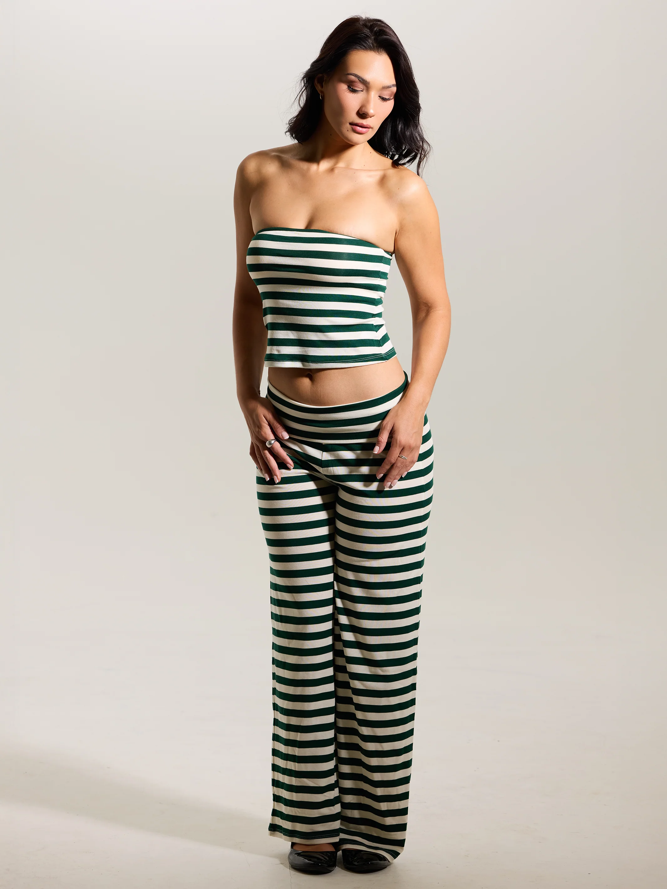 Striped Tube Top Mid Length - Image 15