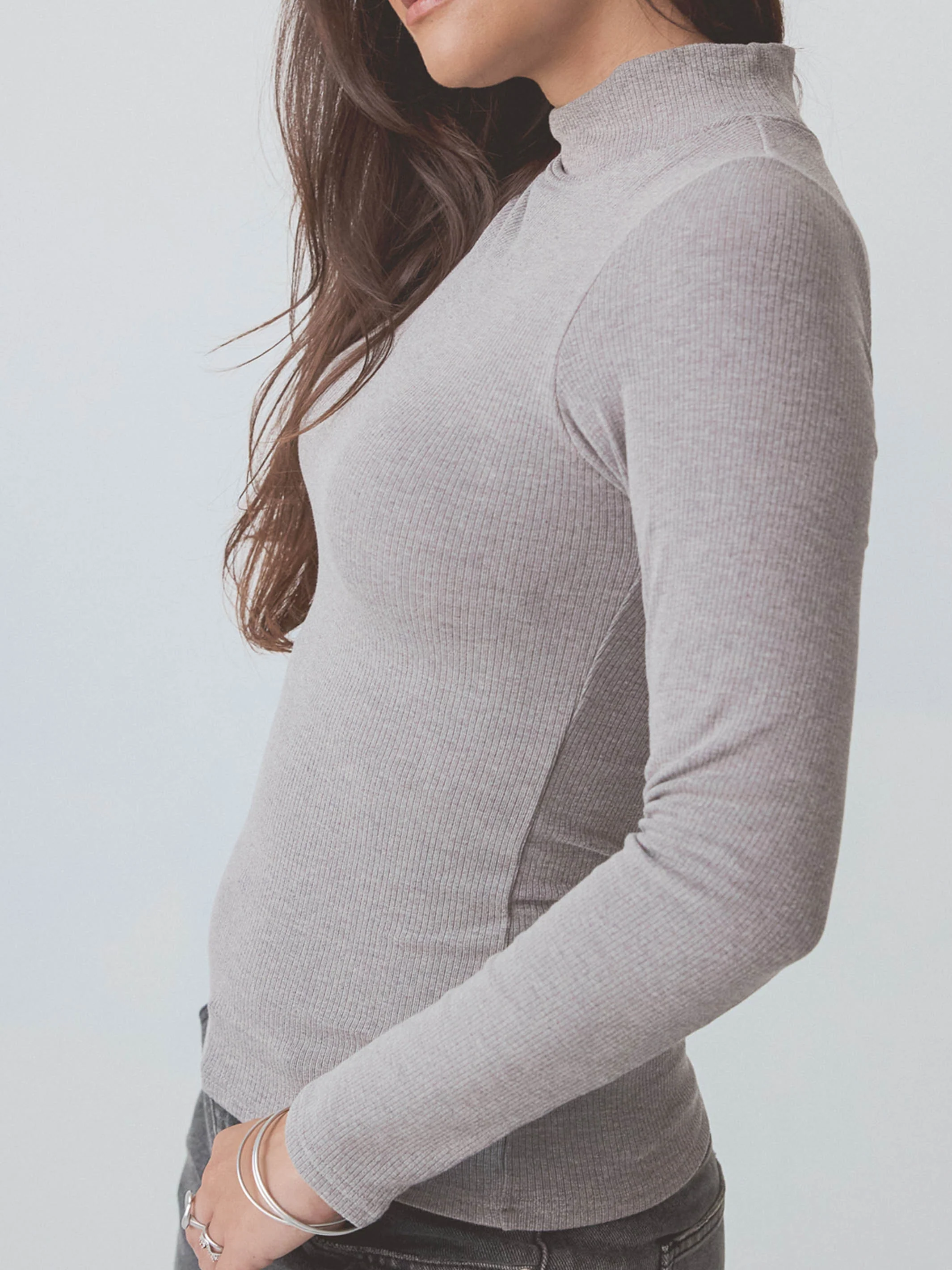 Ribbed Turtleneck Long Sleeve - Image 15
